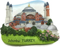 WitnyStore Tiny 2⅞" Hagia Sophia Istanbul Turkey Türkiye Magnet - Miniature Hand Made Resin 3D Asia Landmark Tourist Attraction Decorative Refrigerator Fridge Magnets Décor Collectible Souvenir Gift