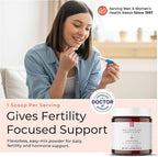Myo-Inositol & D-Chiro Inositol Powder - Fertility Supplement for Women & Men - 40:1 Ratio, Hormone Balance, Reproductive Support, Glucose Metabolism - Unflavored - 30 Day Supply