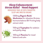 Microjoy Hibernate Gummies – Natural Sleep Aid with Reishi Mushroom – Stress Relief and Mood Support – Vegan, Non-GMO, Cherry Flavor (30 Gummies)