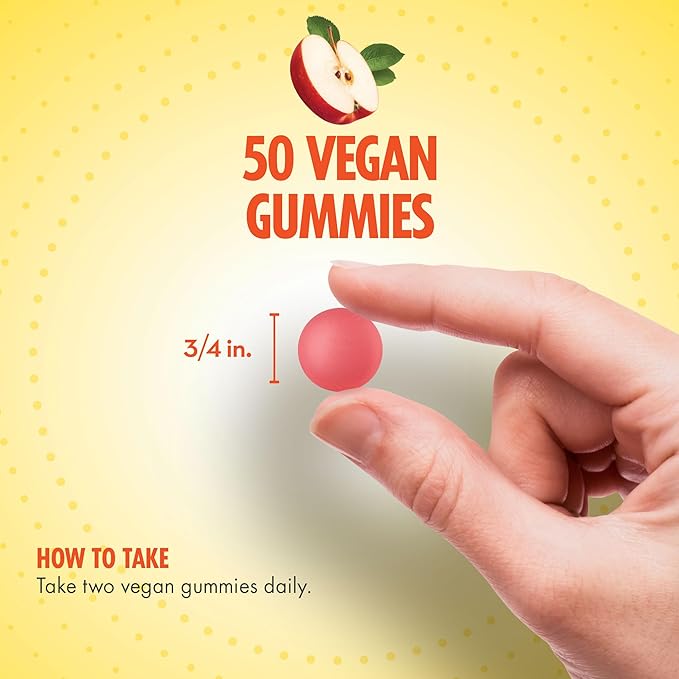 Sundance Apple Cider Vinegar Gummies | 50 Count | Apple Flavor | Vegan, Non-GMO, and Gluten Free Supplement