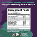 Cooling Comfort Natural Menopause and PMS Supplement - Hormonal Balance, Estrogen-Free Herbal Formula Relief for Night Sweats, Mood Swings & Vaginal Dryness - 60 Vegetable Capsules