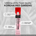 JUNG KWAN JANG Everytime Korean Red Ginseng Extract 1,000mg & Grapefruit - Vegan Ginseng Root Energy Drink Liquid Stick Supplements - Builds Stamina & Immunity, No Caffeine (10 Sticks, 0.34 fl oz)