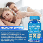 Magnesium Glycinate Gummies 600mg, Chewable Sugar Free Potassium Magnesium Gummies with Manganese Glycinate, Vitamin D, B6, and CoQ10 for Calm Support & Sleep for Adults, 60 Days Supply