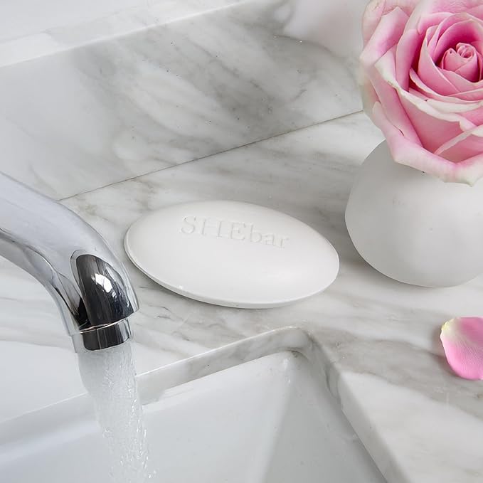 Joylux - SHEbar, Feminine Cleansing Bar, Yoni Bar, pH-Balanced Formula, Clean & Gentle Ingredients, Velvety Texture, Light Mandarin Scent, Rich in Essential Oils (3.2oz)