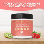 Electrolytes + Enhanced Collagen Zero Sugar Powder with Vitamin C - Muscle Recovery & Hydration Support - 30 Servings - Supports Immune & Joint Health - Keep Your Skin Looking Radiant & Hydrated