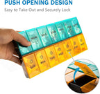 Mossime XL Large Daily Pill Organizer 2 Times a Day, Extra 7 Day Pill Box Am Pm, Weekly Day Night Vitamin Holder, Medicine Organizer, Big Pill Container, Medication Dispenser 14 Compartments