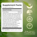 Samsara Herbs Tick Immune Support - Japanese Knotweed, Cats claw, Andrographis, Cryptolepis, Sarsaparilla, Resveratrol, Tick Bite Support 240 Capsules