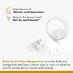 Premier Research Labs Calcium Magnesium Powder - Natural Coral Calcium Powder for Bone Health, Mix with Water for Alkaline PH Balance - 8 oz