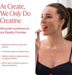 Create Creatine Monohydrate Gummies for Men & Women, Boost Focus, Strength, and Endurance, Anti-Melting Formula, Vegan, Gluten-Free, Non-GMO, 1.5g of Creatine per Gummy (Sour Cherry)