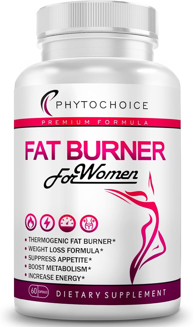 Fat Burner for Women with Raspberry Ketones, Green Tea & African Mango – Best Diet Pills that Work Fast for Women, All-Natural Weight Loss Supplements Supports Metabolism & Belly Fat Burn, 60 Capsules