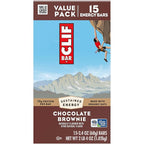 CLIF BAR - Energy Protein Bars - Chocolate Brownie - Made with Organic Oats - Energy Bars - Non-GMO - (15 Pack)