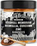 Eggshell Membrane 400mg, Boswellia 300mg, Curcumin 250mg & Zinc 20mg Gummies - Baseball Athlete Joint Support, Flexibility, Recovery, Antioxidant, Energy, Endurance - Vegan, Non-GMO, 60 Gummies