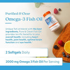 Doctor's Best Omega 3 Fish Oil Supplement for Women & Men - Source of DHA, EPA, & Omega-3 Fatty Acids, Purified, High 2000 mg Potency, Heart Health Support, Non-GMO, Gluten Free - 120 Marine Softgels