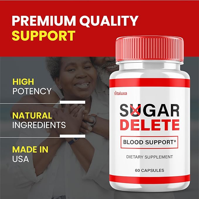 Sugar Delete Capsules - SugarDelete Blood Support Pills Maximum Strength Japan Supplement Advanced Formula Premium All Natural Vitamin Japanese Blend Overall Health Wellness Reviews (60 Capsules)