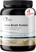 Designs for Health Bone Broth Protein Powder - 26g Grass-Fed, Collagen-Rich Beef Protein Isolate – Unflavored, Paleo, Non-GMO, Dairy-Free (30 Servings / 810g)