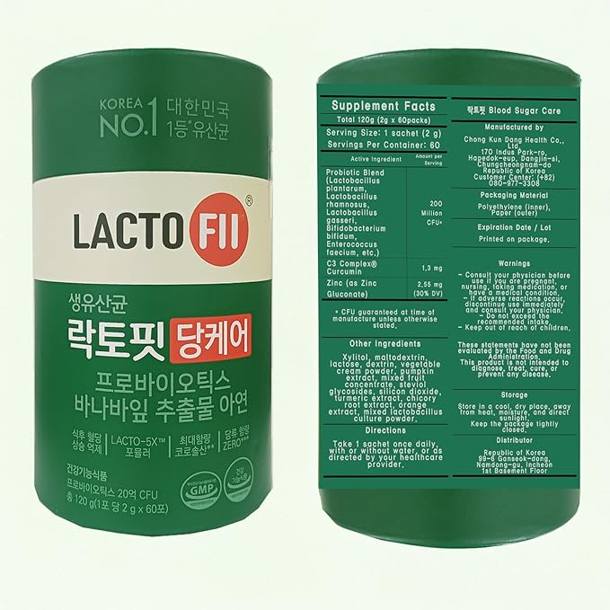 2 Billion CFU, Corosolic Acid, Digestive Health Support for Lacto-F.i.t Probiotic with Banaba Leaf & Zinc, 60 Pouches (120g)