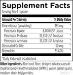 Designs for Health Pancreatic Enzymes Complex - Digestive Enzymes + Bromelain Supplement - Support Digestion + Gut Health - Delayed Release Capsule with Pancreatic Enzyme, Ox Bile (90 Capsules)