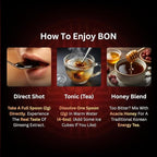 Bon Korean Red Panax Ginseng Extract - 100% Pure Concentrate - No Additives Extra Strength Supplement - Caffeine Free Energy, Focus & Immune Support - 90g