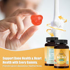 Natural Vitamin D3 K2 Gummies, 2000 IU Vitamin D3 & 100 mcg Vitamin K2(MK-7),Supports Healthy Bone, Immune Health Supplement, GMO Free, Gluten Free, Strawberry Flavor, 60 Count