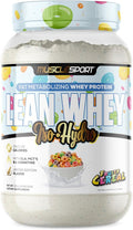 MuscleSport Lean Whey Revolution™ Protein Powder - Whey Protein Isolate - Low Calorie, Low Carb, Low Fat, Incredible Flavors - 25g protein per scoop (2lb, Fruity Cereal)