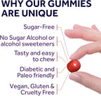 Magnesium Citrate Gummies for Kids & Adults - Sugar-Free, Vegan and Non-GMO for Better Sleep and Relaxation - Cherry Flavor with No Sugar Alcohol - 240 Count