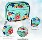 Serfeymi Weekly Travel Pill Organizer Pill Case for Purse with Removable 7 Day Pill Box, Fashionable Travel Medicine Organizer Pill Container for Medicine, Vitamin, Supplement - Green 01