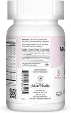 Maxi Health Chewable Prenatal Vitamins for Women – Prenatal with Iron, Biotin, Pantothenic Acid, & Magnesium – Kosher, Cherry Flavor Pregnancy Vitamins – 90 Tablets