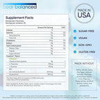 Bear Balanced Creatine Gummies for Men & Women - Creapure® Creatine Monohydrate, L-Theanine, L-Tyrosine & B12 for Muscle Growth, Strength, Focus, Energy & Health - Low Calorie, Sugar-Free, & Vegan