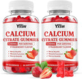 Calcium Citrate Gummies 1200mg, Chewable Calcium Supplement for Women & Men, Sugar Free Calcium for Bone, Muscle & Immune Support, Gluten Free, Vegan, Non-GMO, Strawberry Flavor, 120 Count