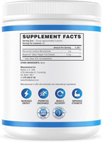 NutraScience Creatine Monohydrate Powder with BioPerine, Supports Lean Muscle Growth and Recovery, 60 Servings, 5000mg Per Serving, Unflavored, GMP sertified, Vegan Friendly, Non GMO