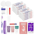 Travel Toiletries Personal Cleaning Bulk,Disposable Hygiene Kit Care Package Supplies, Women Toiletry Essentials Set Individually Wrapped for Camping, Hotel, Vacation, Homeless, Charity (11-in-1, 20)