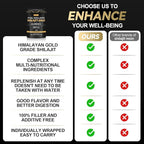 Grevol Himalayan Shilajit Gummies with Ashwagandha Fulvic Acid & 85+ Trace Minerals - No Added Sugar - Individually Wrapped - 120 Gummy