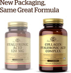 Solgar Collagen Hyaluronic Acid Complex - 30 Tablets, Pack of 2 - Non-GMO, Gluten Free, Dairy Free - 60 Total Servings
