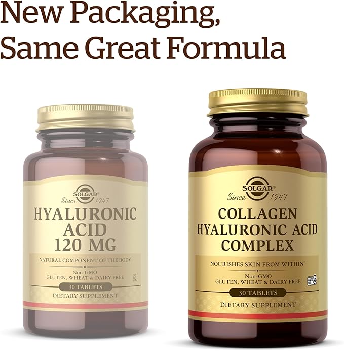 Solgar Collagen Hyaluronic Acid Complex - 30 Tablets - With Hydrolyzed Collagen Type 2 & Chondroitin - Non-GMO, Gluten & Dairy Free - 30 Servings