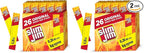 Slim Jim Smoked Meat Sticks, Original Flavor, 6g Protein Per Serving, Snack Size, Father's Day Gift, 0.28 oz. (26 Count) (Pack of 2)