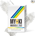 MYOKI Muscle Support Powder (15 Count) Support Strong & Healthy Muscle Maintenance Science Backed Supplement for Lean Muscle Strength & Mobility Novel Formula for Muscle Health & Loss Support