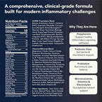 ACEND Advanced Inflammatory Support Powdered Drink Mix | Evidence-Based Polyphenols + Prebiotic Fiber + Probiotics | D3+K2, Minerals & Electrolytes | Non-GMO