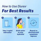 Diurex Caffeine-Free Bloat Relief, Maximum Strength, Relieve Water Bloat Discomfort, Up to 6 Hours of Relief, 48 Count