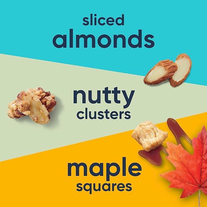 Ratio Trio Maple Almond Crunch Cereal, 10g Protein, Keto Friendly, 10.4 oz