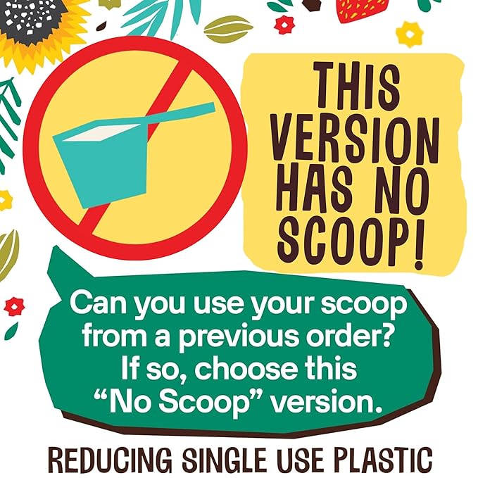 EarthChimp Organic Vegan Protein Powder - with Probiotics - Non GMO, Dairy Free, Non Whey, Plant Based Protein Powder for Women and Men, Gluten Free - 52 Servings 64 Oz (Chocolate) No Scoop