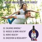 (2 Pack) Magnesium Glycinate Liquid Drops 500mg, with Vitamin B6, Ashwagandha, L - Theanine, Chamomile, Magnesium Glycinate Supplement High Absorption for Sleep, Stress, Energy Mood - Cherry Flavor