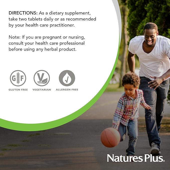 NaturesPlus Herbal Actives Resveratrol, Extended Release - 120 Tablets - Vegetarian, Gluten Free - 60 Servings