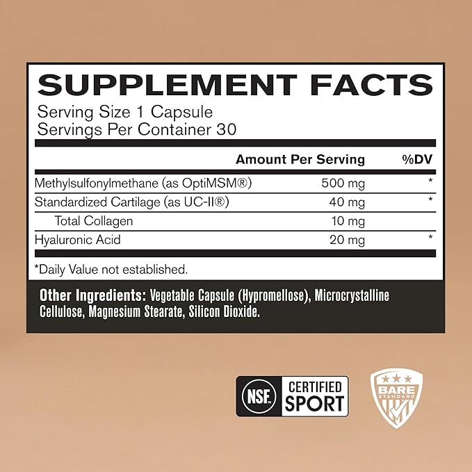 BARE PERFORMANCE NUTRITION, BPN Strong Joints, Joint Support Capsules, UC-ll®, Joint Comfort, Mobility and Flexibility