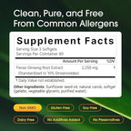 NatureBell Panax Korean Red Ginseng - 240 Softgels - 2,250mg High Strength Herbal Vitality Support* - Standardized 10% Ginsenosides from Six-Year-Old Ginseng Root - Energy & Immune Support*