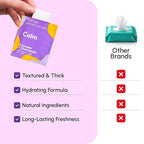 FOMIN Travel Deodorant Wipes - 50 Count - Calming Lavender and Chamomile - pH Balanced, Hypoallergenic Mini Deodorant Wipes For Women and Men - Plastic-Free, Individually Wrapped Underarm & Body Wipes