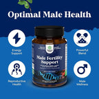 Pre Conception Male Fertility Supplement - Semen Volume Booster with CoQ10, Maca Root, Methyl Folate & D-Aspartic Acid - Mens Fertility Supplement for Sperm Motility - Conception for Him - 270 Count