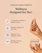 Vitamin Bounty Women's Pro-Daily Probiotic - Supports Vaginal, Digestive & pH Balance, 10 Billion CFUs, 5 Strains + Cranberry - 2 Pack of 60 Capsules