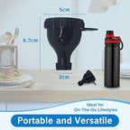 2Pack Protein Powder Container to go Portable Supplement Funnels for Filling Bottles with Protein Powder Compartment Pill Storage Great for Workout Travel to-Go Fitness(Black+White)