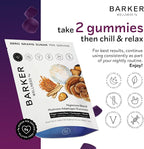 Barker Wellness Nighttime Vegan Sugar-Free Adaptogen Mushroom Gummies – Reishi, Lion's Mane, Chaga, Cordyceps for Calm, Rest & Recovery – Non-GMO Sleep Support & Relaxation Supplement, 60 Count