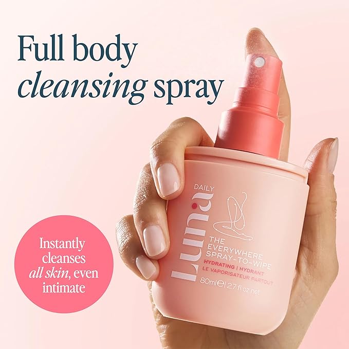 Luna Daily The Everywhere Spray-To-Wipe - Hydrating Soft Cotton | 80ml